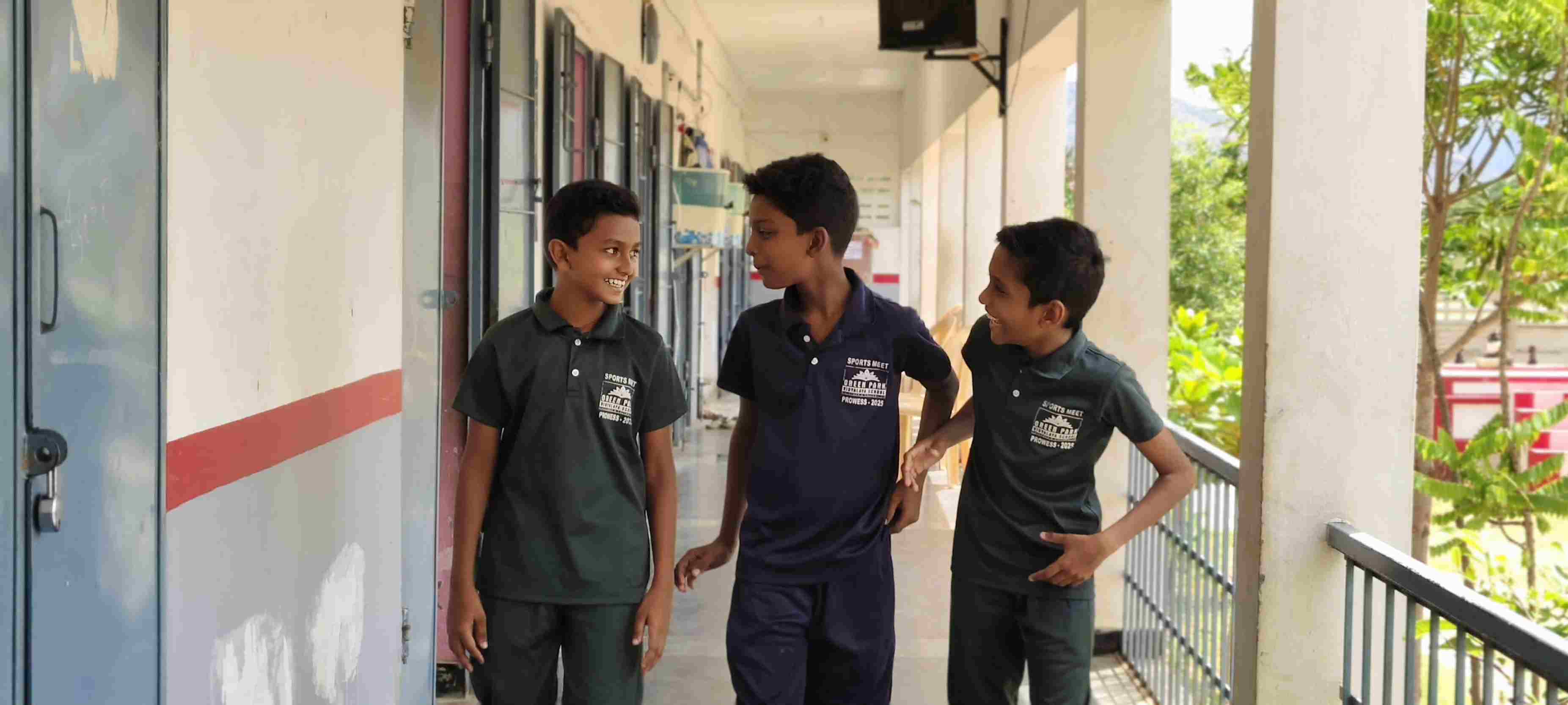Primary school students in classroom